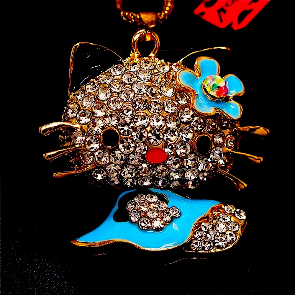 Betsey Johnson KITTY Pendant Necklace